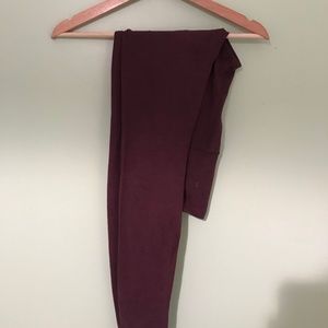 Maroon Lululemon Leggings